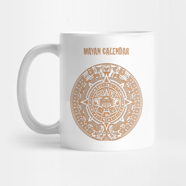 Ancient Mayan Calendar Symbol by Whites Designs